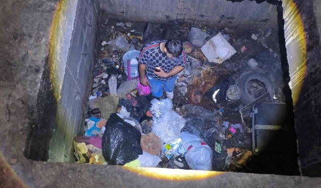 İhtiyaç gidermek için girdiği inşaatta 4 metrelik kuyuya düştü