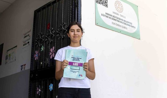 LGS'de Tarsus birincisi Mersin Büyükşehir Belediyesi kurs merkezinden
