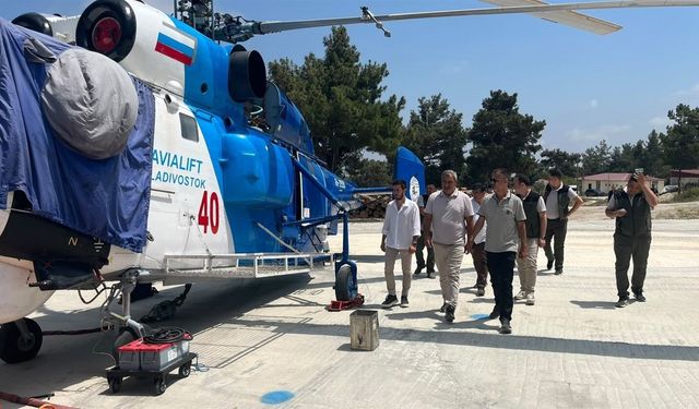 Mersin'de yangın ekibinin çalışmaları yerinde incelendi