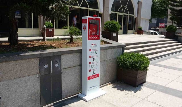 Mersin'in 4 noktasına hayat kurtaran OED cihazı yerleştirildi