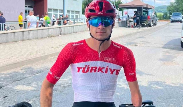 Milli bisikletçi Mehmet Keskin Slovakya'da sahne aldı