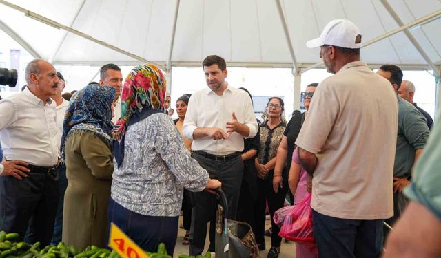Tarsus'ta 4 yıldır atıl kalan semt pazarı yeniden hizmete açıldı