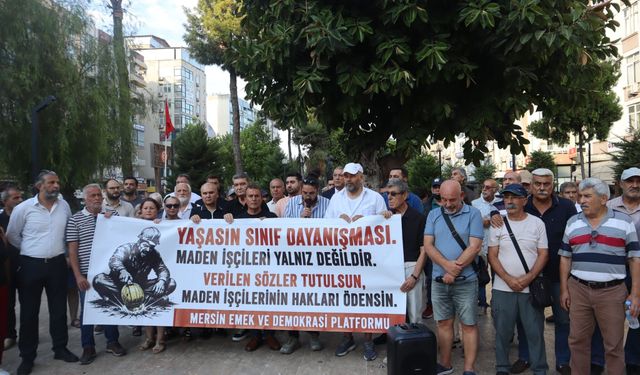 Mersin’den, Doruk Madencilik işçilerine destek
