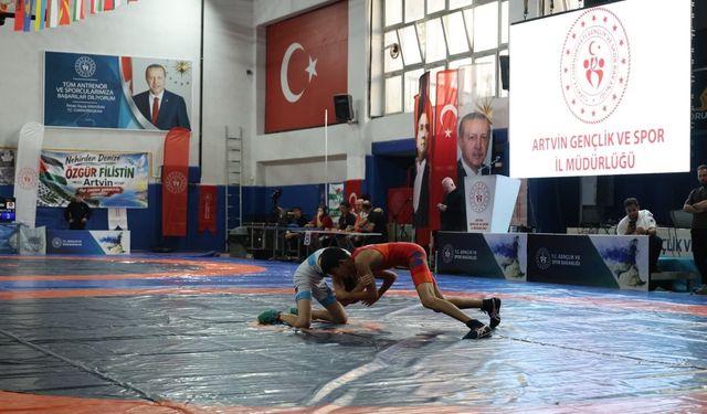 20 Ülkeden 140 sporcu, Artvin'de minderde