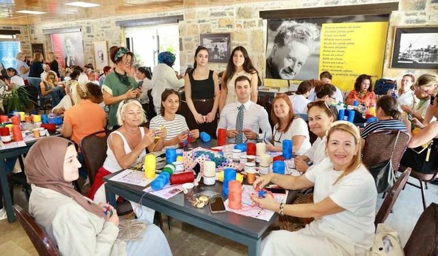 Bodrum sokakları kadınların ördüğü motiflerle renklenecek