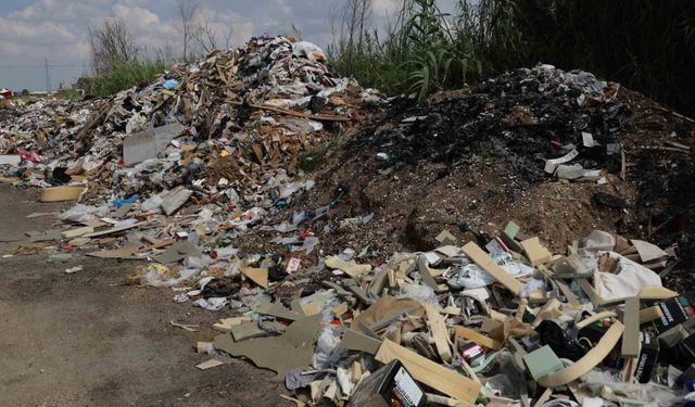 Okul önündeki arazi atık deposuna döndü: Mahalleli kamera taktırdı, yine durmadılar