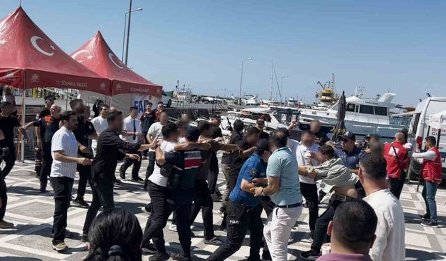 Silivri'de gergin anlar: Basın mensuplarına saldırı kamerada