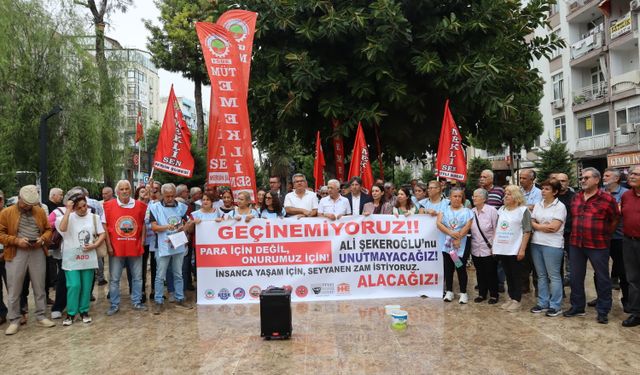 Emekliler, Ali Şekeroğlu’nun taleplerini hatırlattı: “İnsanca yaşama talebimizden vazgeçmeyeceğiz”