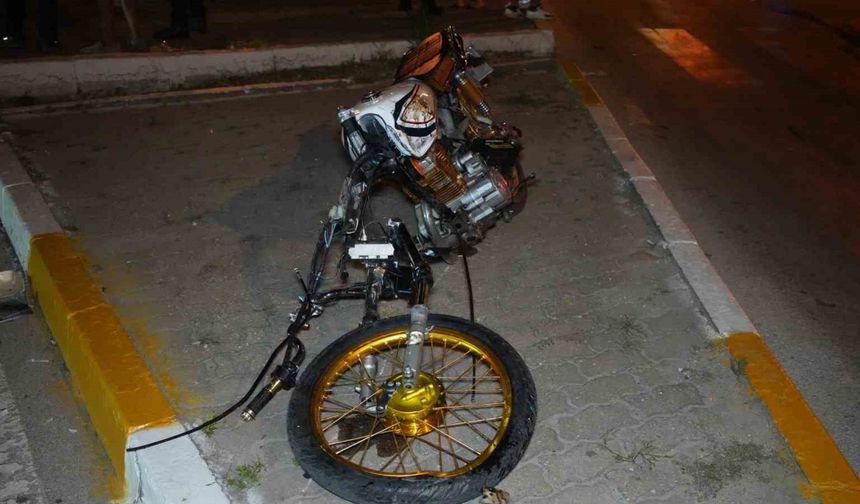 Edirne motosiklet ve otomobil çarpıştı: 1 ağır yaralı