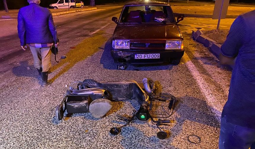 Isparta’da otomobil ile motosiklet çarpıştı: 1 yaralı