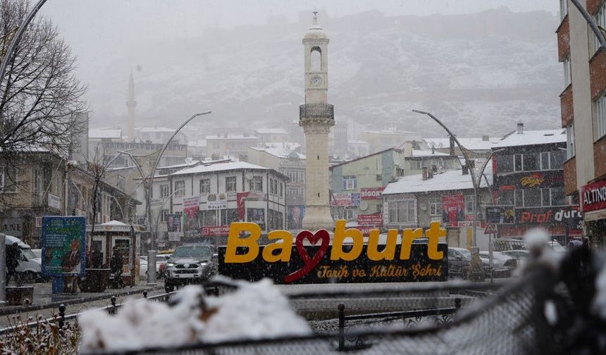 Meteorolojiden Bayburt için kar uyarısı yapıldı