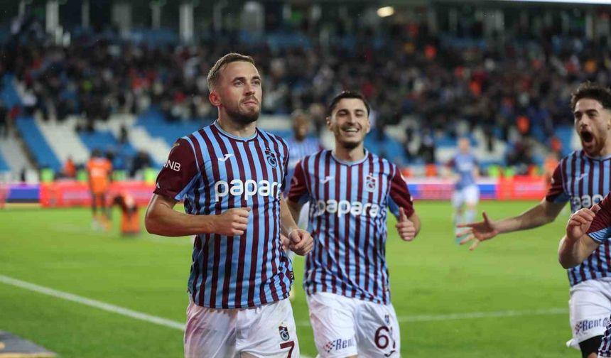 Trendyol Süper Lig: Trabzonspor: 1 - RAMS Başakşehir: 0 (Maç sonucu)