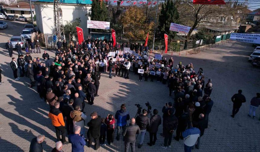 Bursa’da köylülerden çöplük eylemi