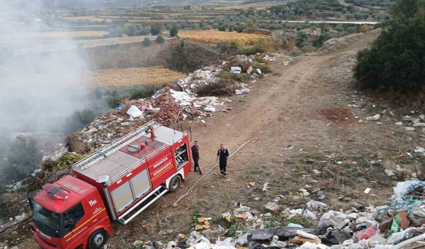 Çöplükte çıkan yangın söndürüldü