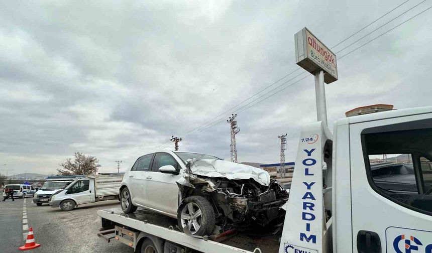 Elazığ’da trafik kazası: 2 yaralı