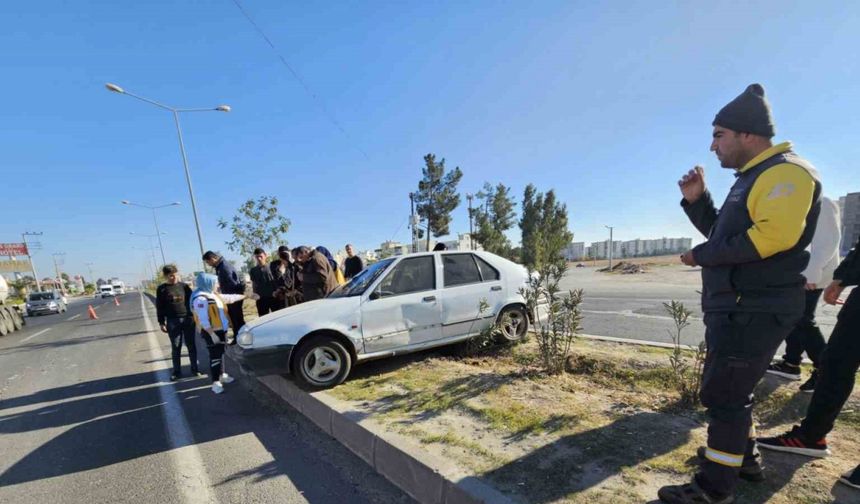 Mardin’de otomobil ile tır çarpıştı: 1 yaralı