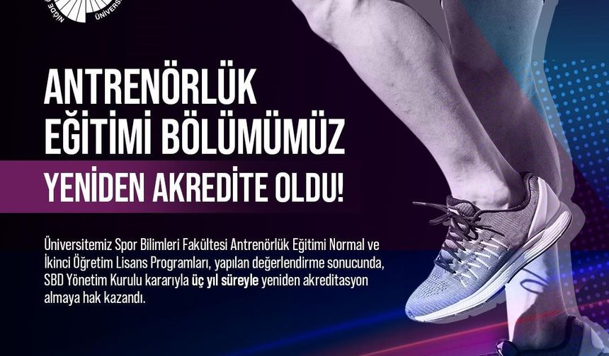 NÖHÜ’nün Antrenörlük Eğitimi Bölümü yeniden akredite oldu