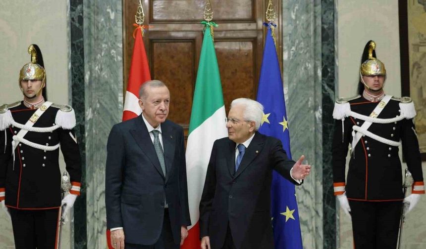 Cumhurbaşkanı Erdoğan, İtalya Cumhurbaşkanı Mattarella ile görüştü