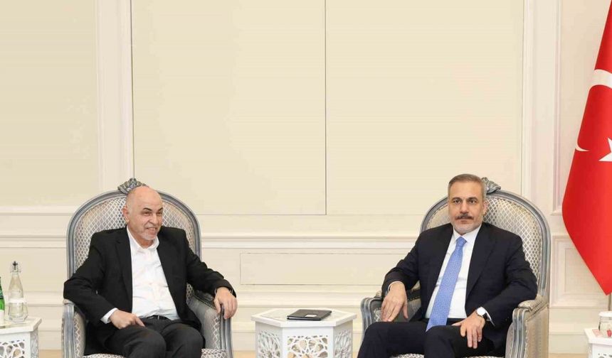 Dışişleri Bakanı Fidan, Hamas Şura Meclisi Başkanı Derviş ile görüştü