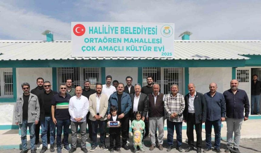 Haliliye’de çok amaçlı kültür evi hizmete açıldı