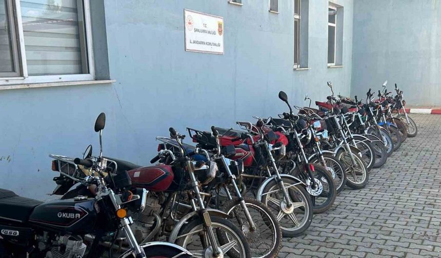 Şanlıurfa’da motosiklet hırsızlarına operasyon: 14 gözaltı