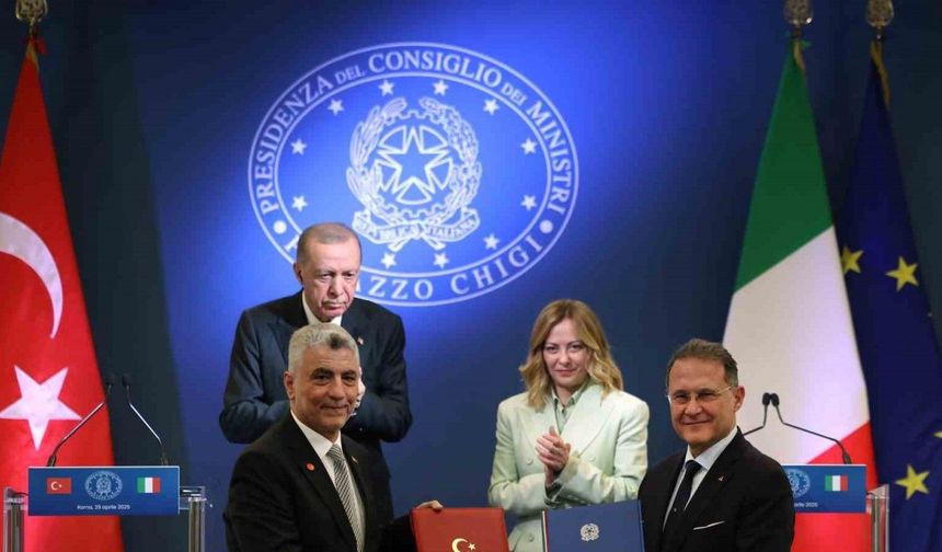 Türkiye ve İtalya arasında 11 anlaşma imzalandı