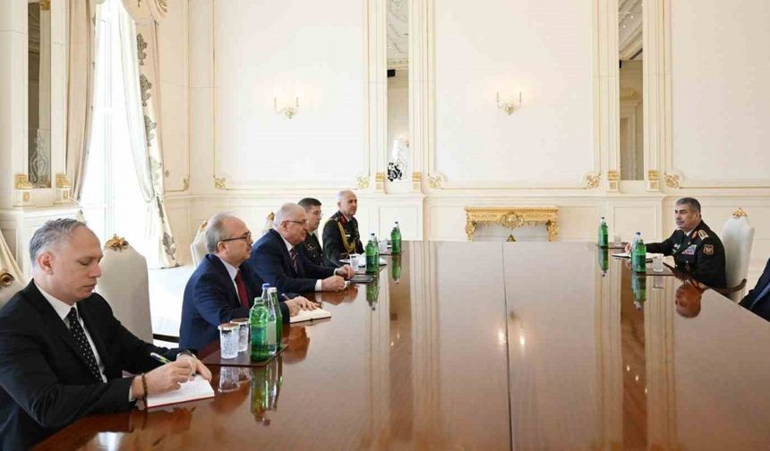 Aliyev, Milli Savunma Bakanı Güler’i kabul etti
