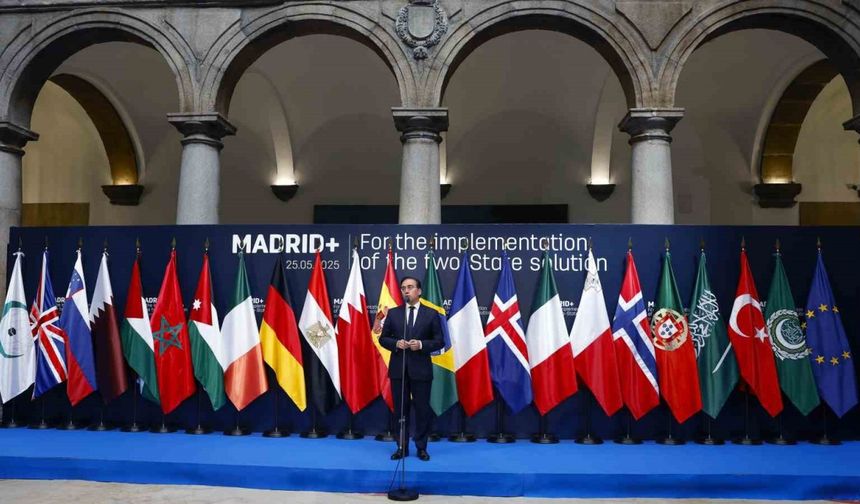 Avrupa ve Arap ülkeleri, İsrail’e baskı gündemiyle Madrid’de toplandı