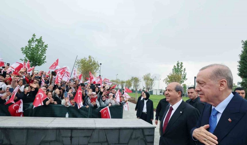 Cumhurbaşkanı Erdoğan: "KKTC Cumhuriyet Yerleşkesi, Kıbrıs Türk halkının kararlılığının sembolüdür"