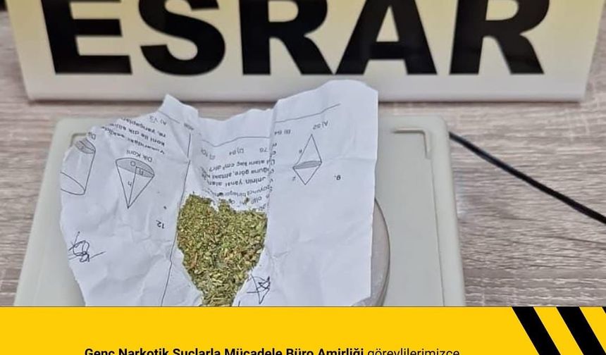 Genç’te uyuşturucu madde ele geçirildi