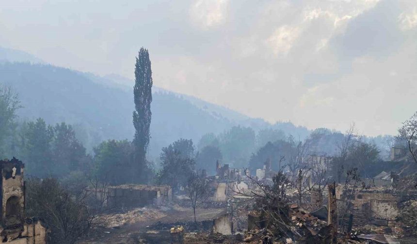 Bilecik’te 3 gündür devam eden yangın yağmurun etkisiyle kısmen kontrol altına alındı