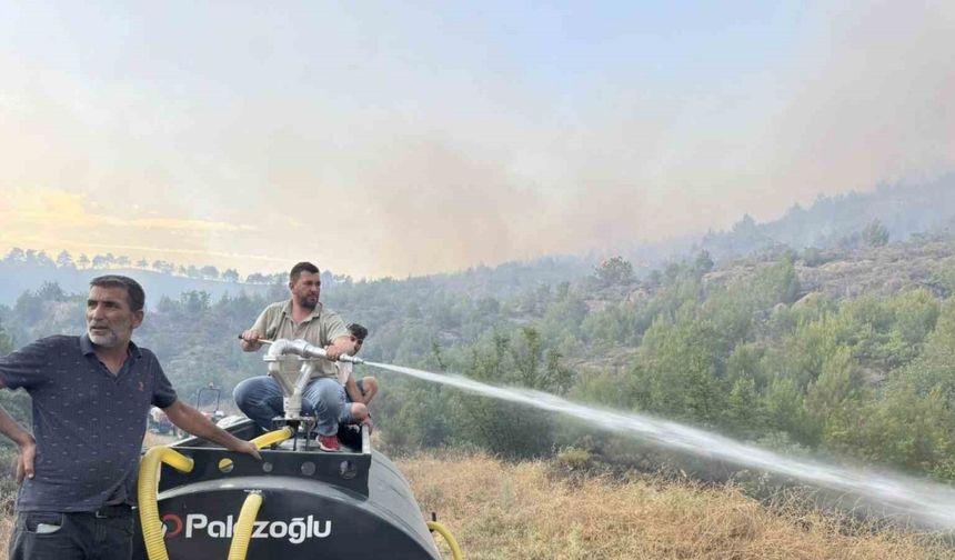 Yangın bölgesine hiç tereddüt etmeden tüm imkanlarıyla gitti