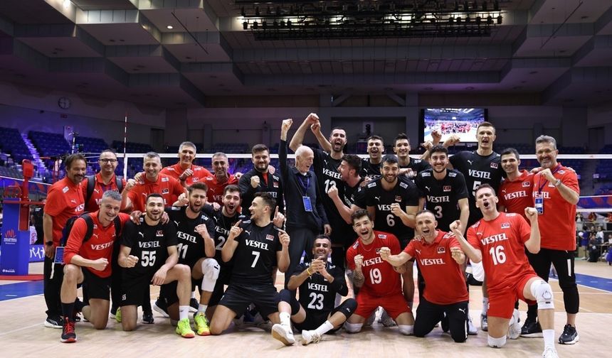 A Milli Erkek Voleybol Takımı, Almanya’yı 3-1 mağlup etti