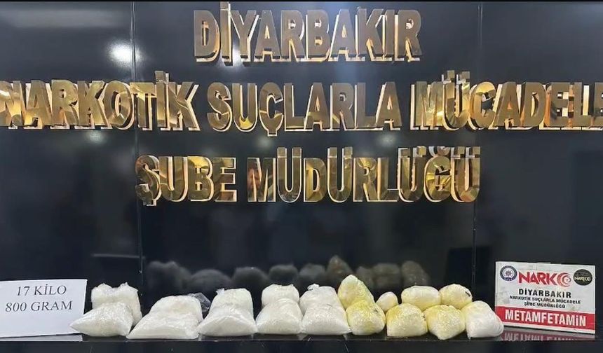 Diyarbakır’da 43 kilogram uyuşturucunun ele geçirildiği operasyonlarda 3 kişi tutuklandı