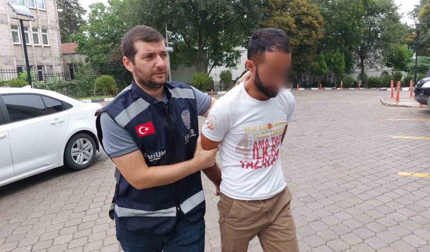 Borcuna karşılık çaldığı araçla kaçarken yakalandı