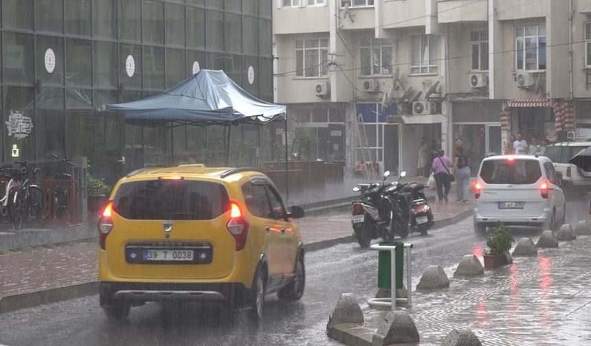 Kırklareli’nde sağanak etkili oluyor