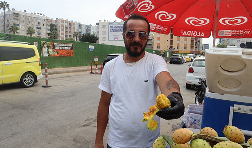 Yaz aylarında Mersin’in sokak lezzeti: Dikenli incir