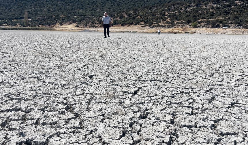 Türkiye’nin 4’üncü büyük gölü kuraklık nedeniyle ortadan ikiye bölündü