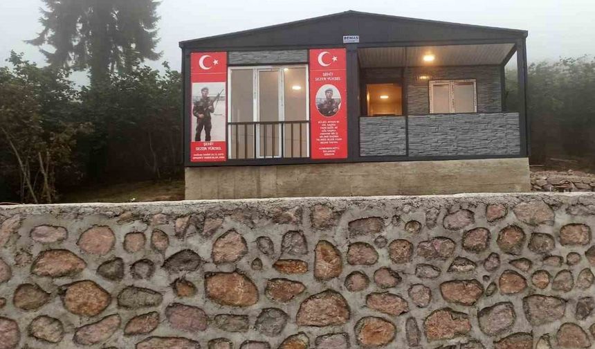 Şehit babasının ev hayali gerçek oldu