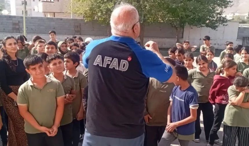 Şırnak’ta öğrencilere afet bilinci aşılanıyor