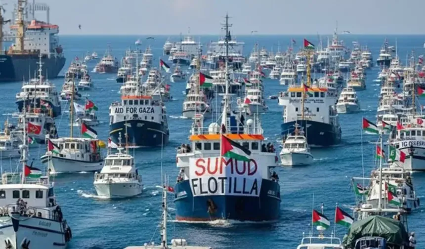 Küresel Sumud Filosu tehlikeli bölgede: Gemiler Gazze’ye yaklaştı