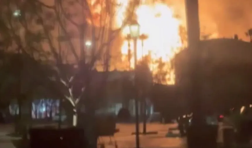 Los Angeles’taki petrol rafinerisinde önce patlama sonra yangın