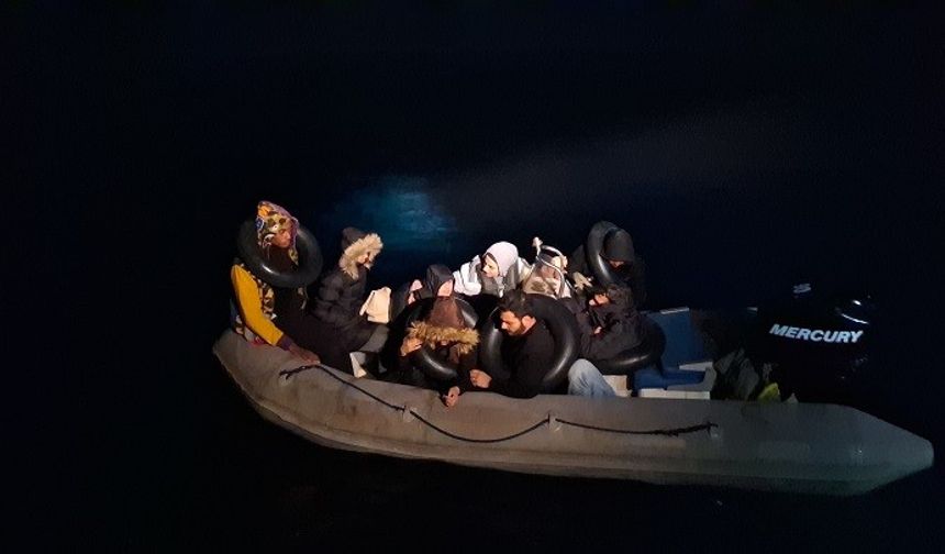 Aydın açıklarında 8 düzensiz göçmen kurtarıldı