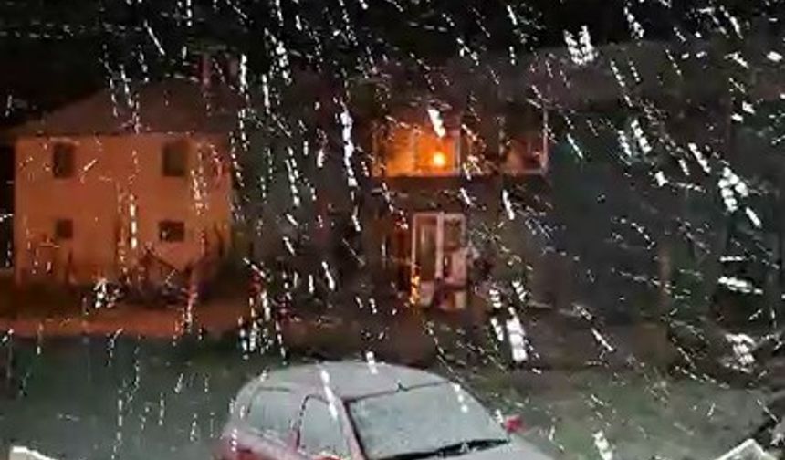 Bolu’nun yüksek kesimlerine kar yağdı