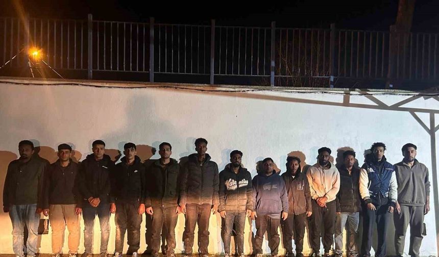Edirne’de 13 düzensiz göçmen yakalandı
