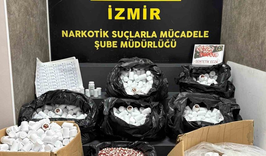 İzmir’de 316 binin üzerinde uyuşturucu hap yakalandı