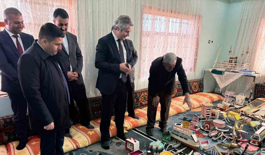 Parkinson hastasının üretim mücadelesine kaymakamdan destek