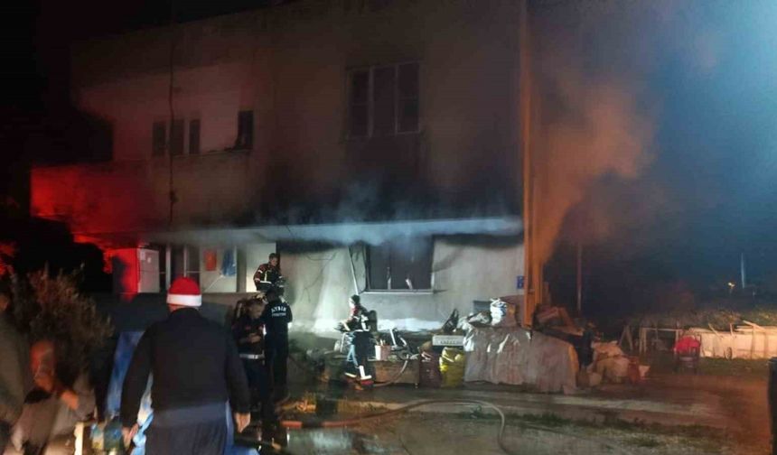 Sobadan çıkan yangında 1 kişi yaralandı