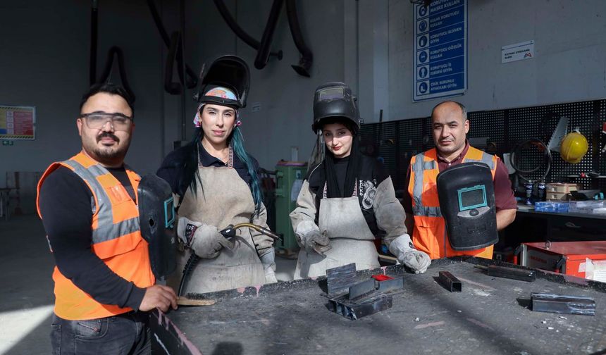 MERCEK’te çelik kaynak ustaları yetişiyor