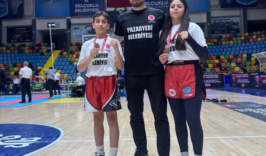 Bilecikli kick boksçulardan Türkiye derecesi